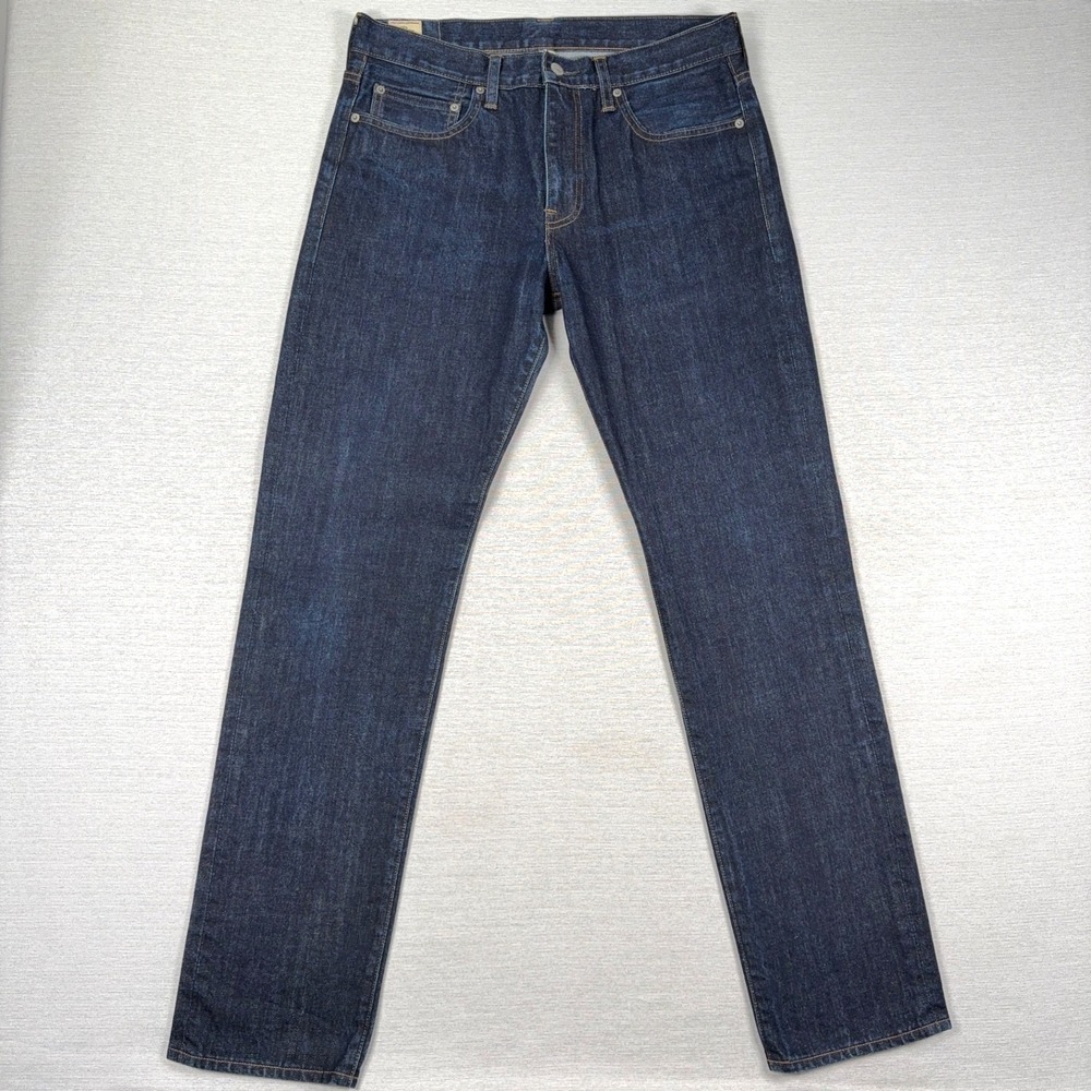 J Crew 770 Kaihara Denim Jeans Mens 32x34 Blue Cotton